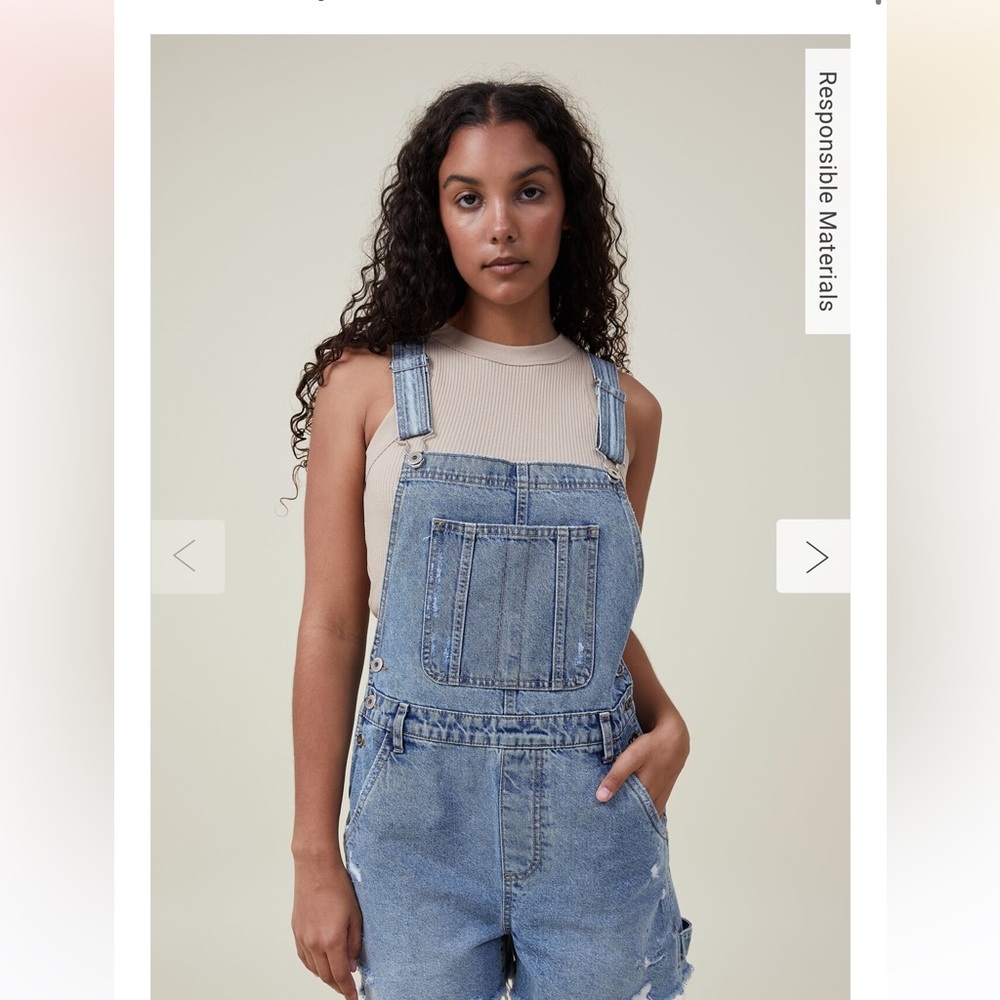 Cotton On- Denim Short Overall